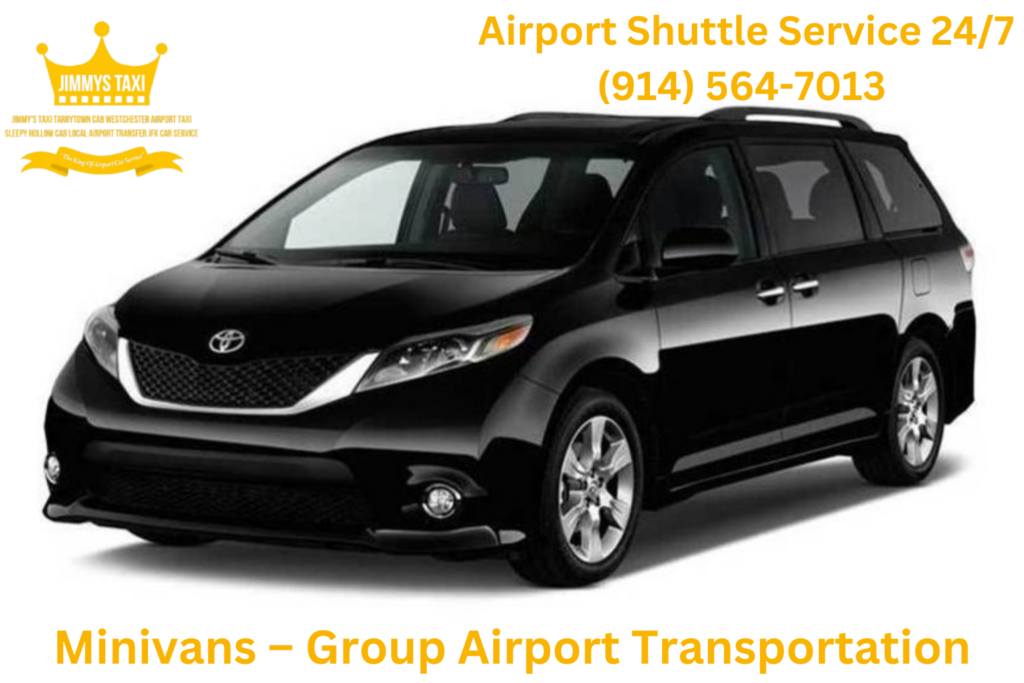 Minivans – Group Airport Transportation Need extra room for your luggage Check out our 2014 Toyota Sienna minivan! This spacious vehicle is perfect for families or small groups traveling together. With a capacity for up to 6 large suitcases, it’s ideal for those needing extra luggage space for their airport car service. Seating Capacity Up to 6 passengers Luggage Capacity 6 large suitcases + 3 carry-on bags Ideal for Airport transfers, family trips, and luggage-heavy journeys