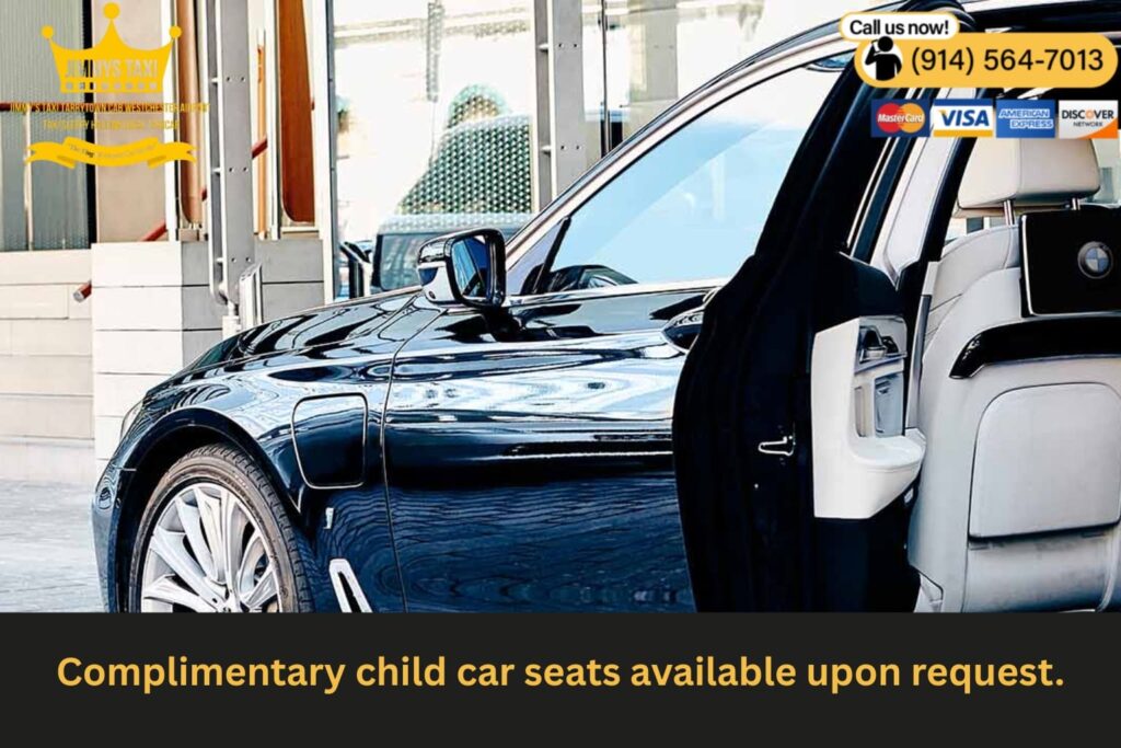 Travel safe—free car seats provided on request.