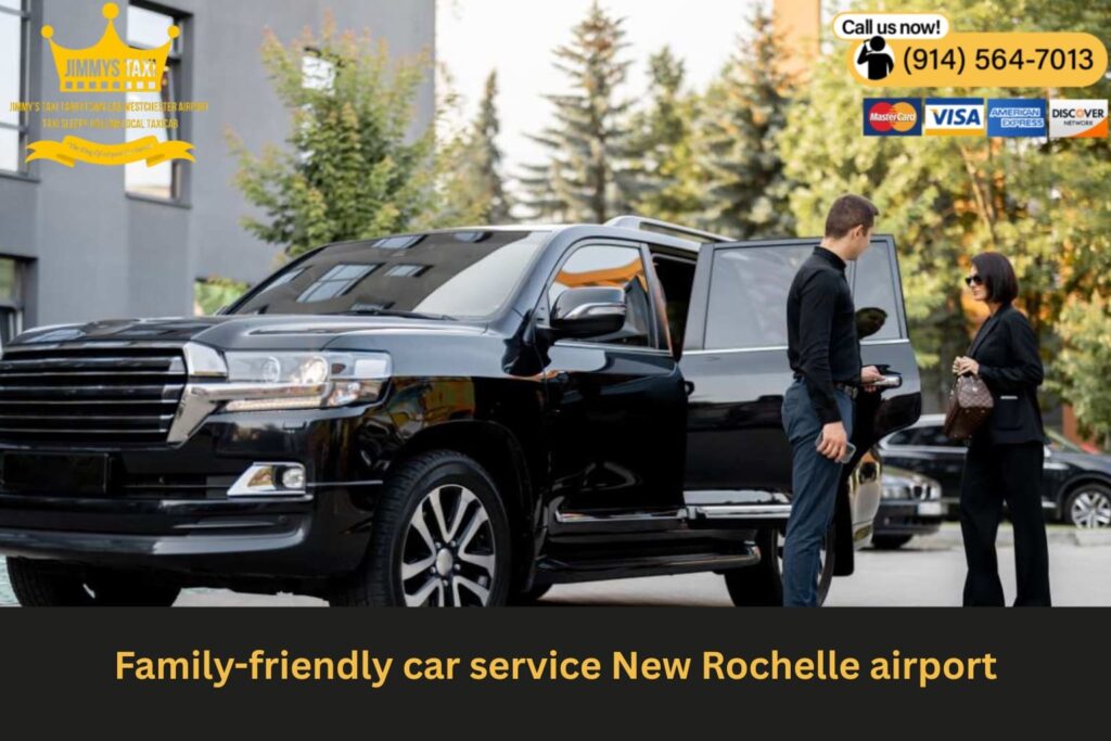 Family-friendly airport rides with free child car seats available.