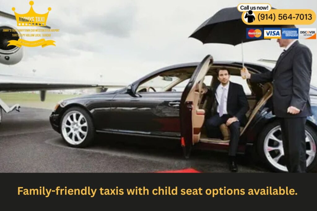 Family Airport Taxi White Plains with Child Seat