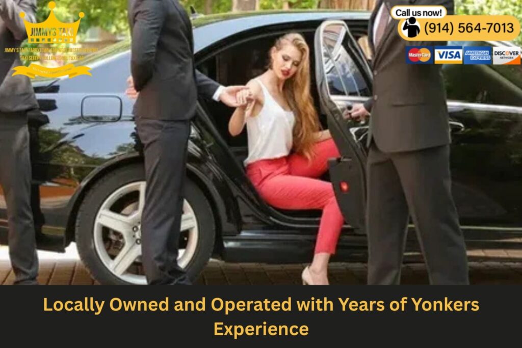 Local driver standing beside a luxury car in Yonkers