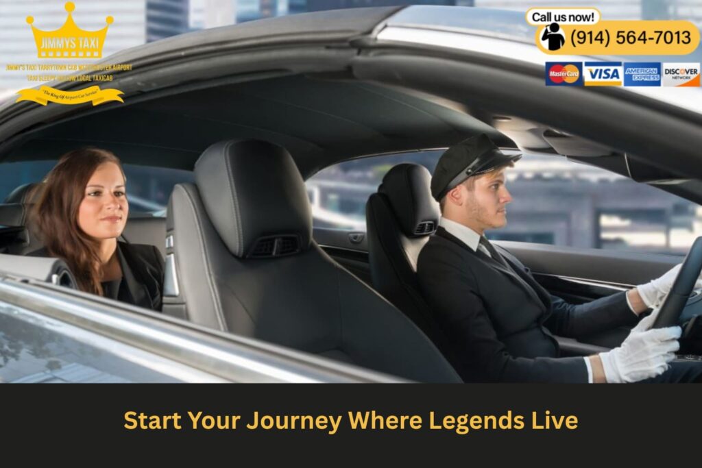 Luxury car parked near Sleepy Hollow cemetery entrance