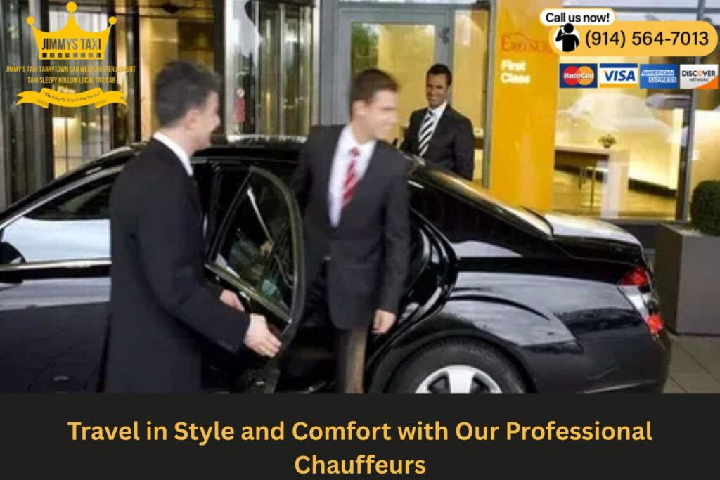 Chauffeur opening car door for a passenger