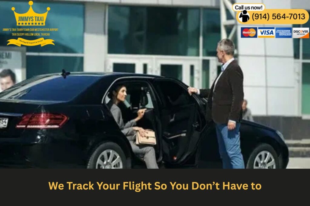 Driver checking flight updates on a tablet