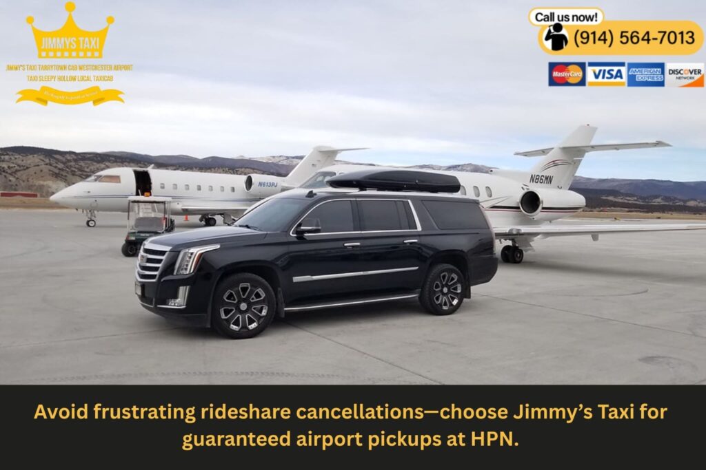 Cancelled rideshare at Westchester County Airport