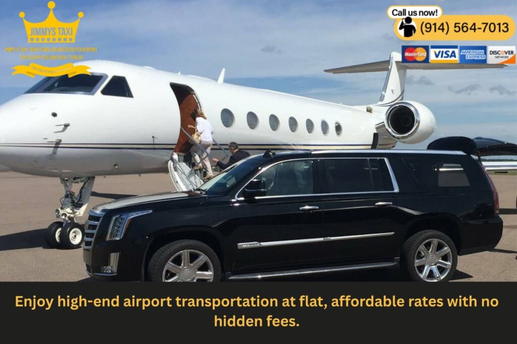 Luxury limo service offering affordable flat-rate airport transfers