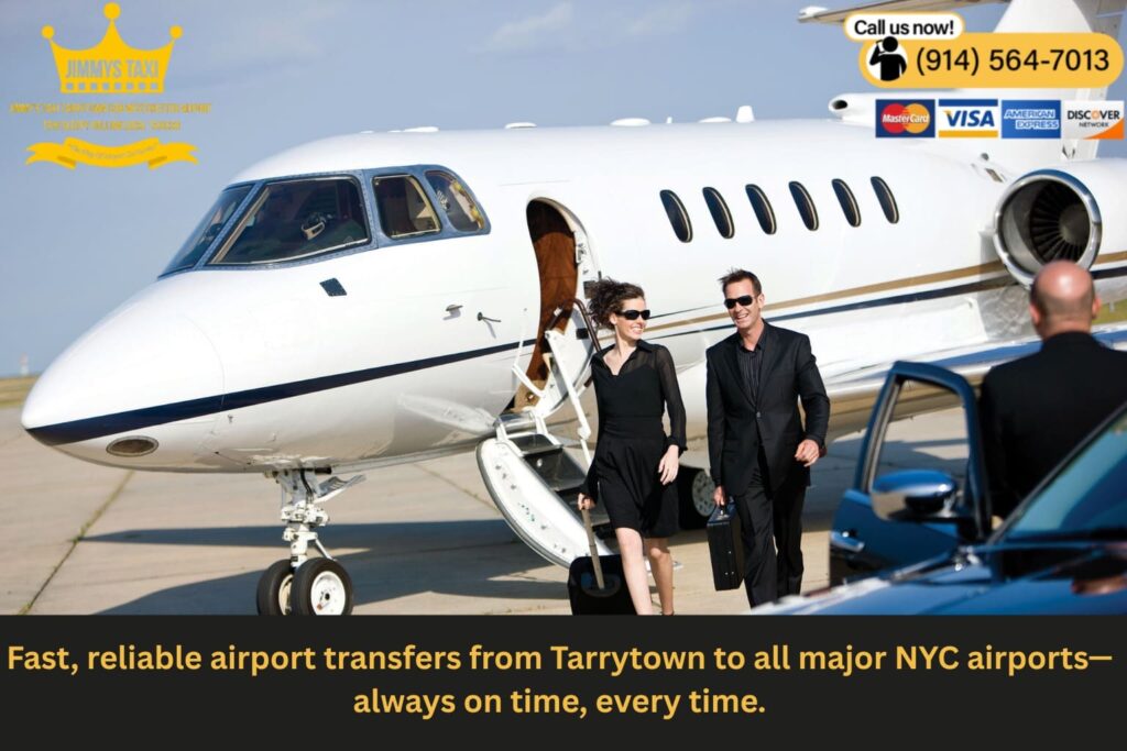 Airport taxi service from Tarrytown to HPN LGA JFK EWR