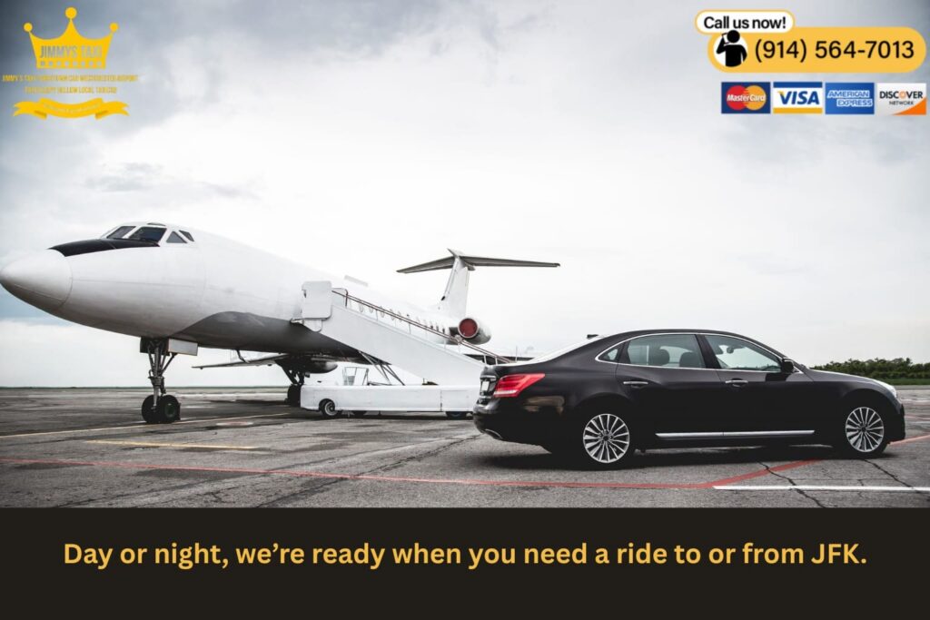 Taxi service available at night outside airport terminal