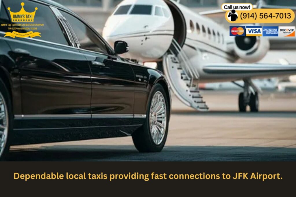 Reliable neighborhood taxi heading to airport