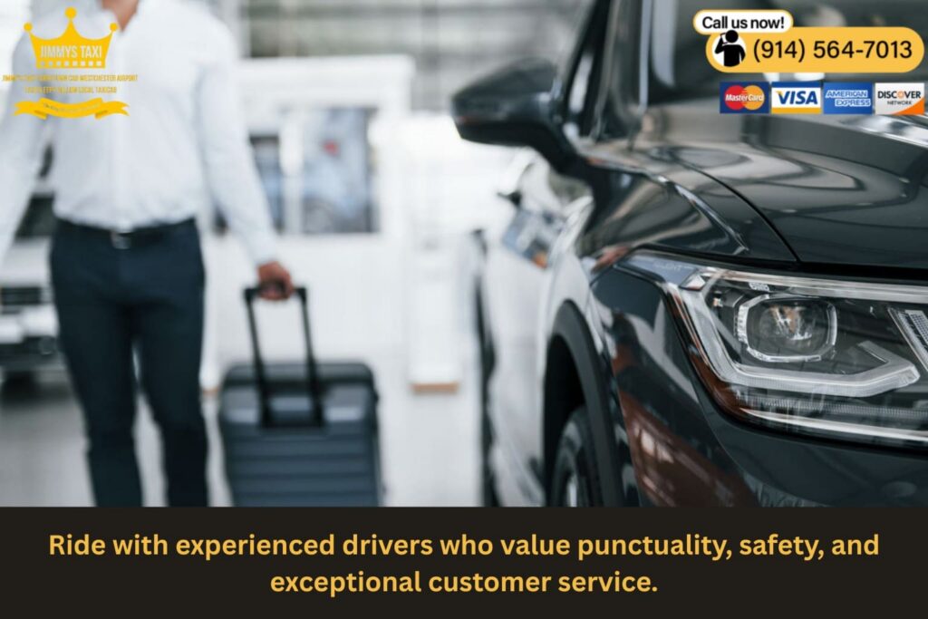 Professional taxi driver assisting passenger