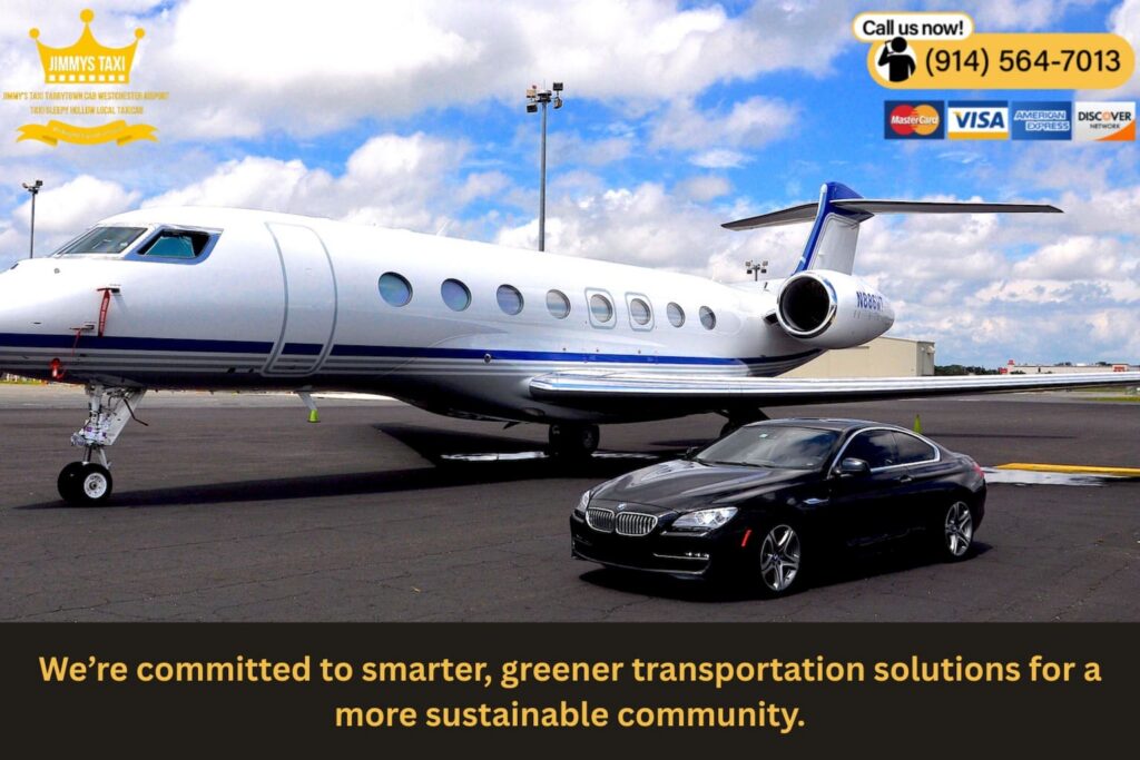 Eco-friendly taxi in operation